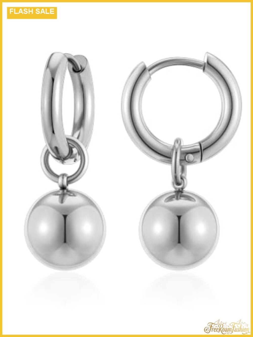 Hypoallergenic Stainless Steel Ball Drop Dangle Earrings for Women